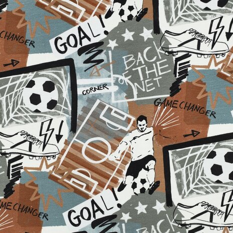 voetbal tricot Poppyfabrics