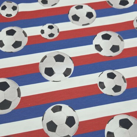 Voetbal Tricot Rood Wit Blauw &ndash; WK KicKenStoffen 