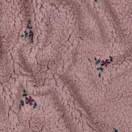 mauve broderie teddy poppy fabrics