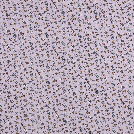 Poplin Katoen Kleine Bloemen Poppy