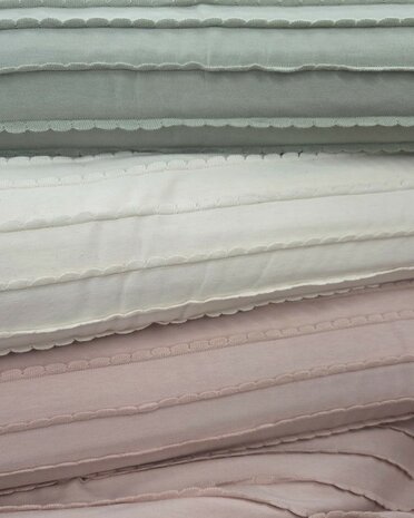 ruffle jersey kickenstoffen - poppy
