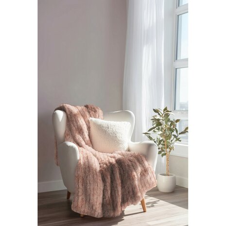 home deken imitatie bont