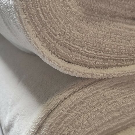 natural beige bamboe katoen fleece