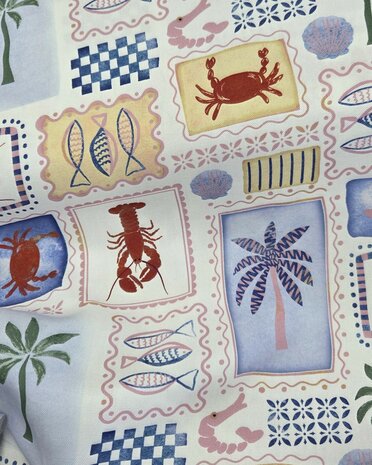Canvas summer patchwork &ndash; katoenen canvas  Poppy Fabrics