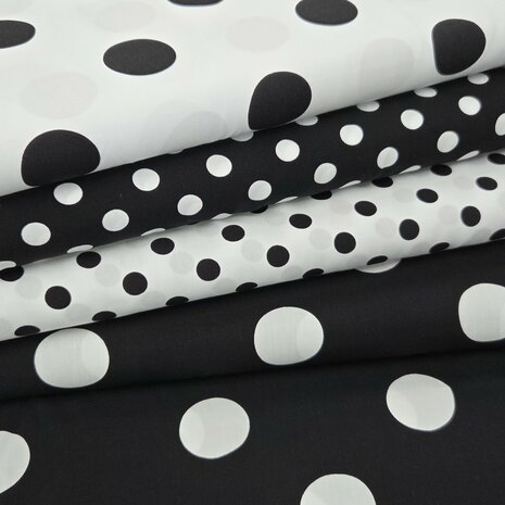 07445 viscose radiance polka dots