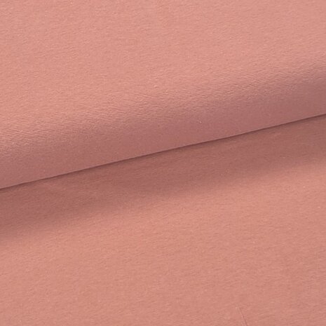 biologische boordstof roze-terracotta nude - kickenstoffen