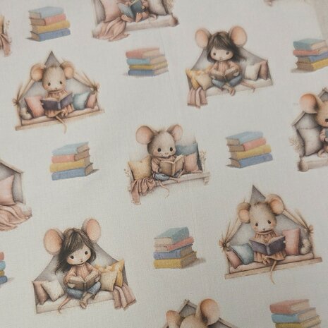 BW Dig.Druck M&auml;use mit Buch beebstofjes