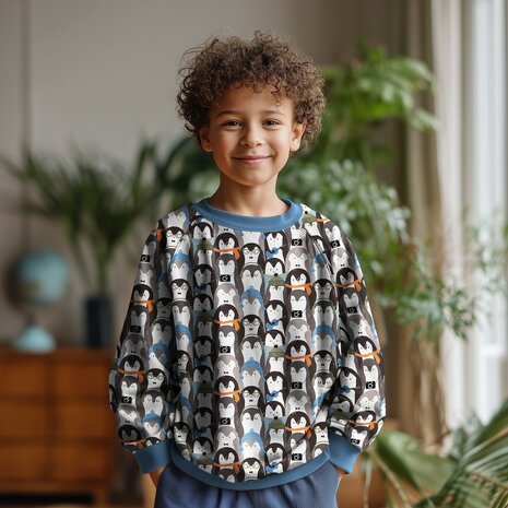 Digitale sweat pingu&iuml;ns &ndash; Poppy Fabrics 01947.002