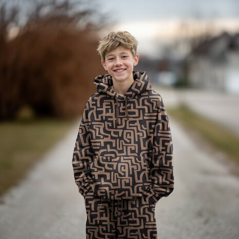 voorbeeld ai hoodie - abstracte jogging kickenstoffen