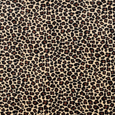 Super Soft Knitted Velvet panterprint &ndash; Poppy Fabrics 04973.002_kickenstoffen