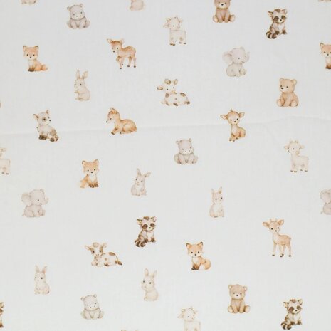 Poplin-Cotton-Newborn-Animals-beebsstofjes