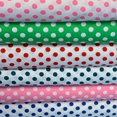polka dots katoen BEEBSstofjes - kickenstoffen 