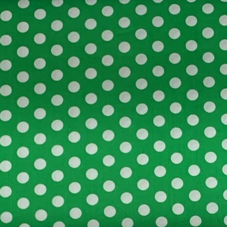 BEEBSstofjes Katoen Groen Wit Noppen