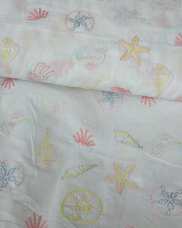 zeeleven broderie voile qjutie kids - kickenstoffen