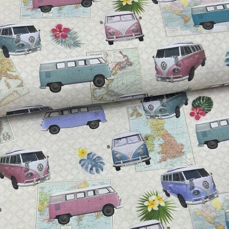 Qjutie Half Panama Volkswagen Summer Canvas