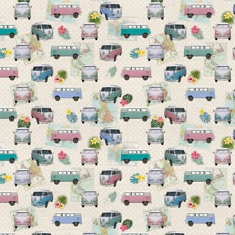 Qjutie Half Panama Volkswagen Summer Canvas