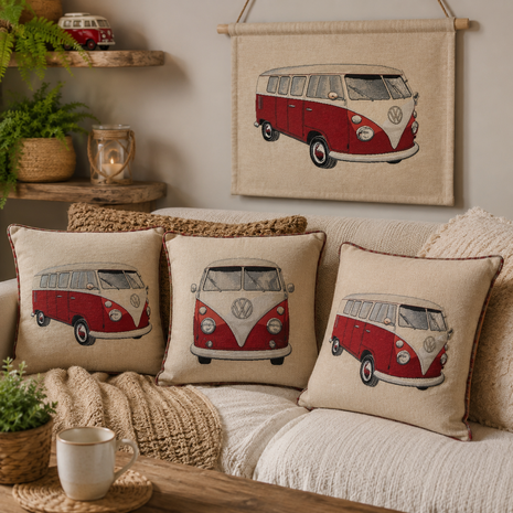 Qjutie Gobelin Volkswagen classic - ai voorbeeld kickenstoffen