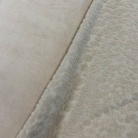 beige (natural) katoenen velvet (op=op)