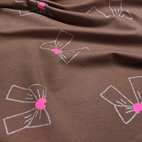 jogging met strikken neon glitter