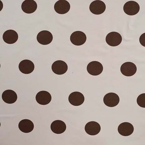 French Terry met grote polka dots &ndash; joggingstof K20130-520