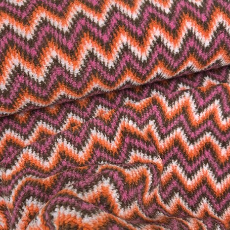 Qjutie jacquard teddy chevron zigzag kickensotffen