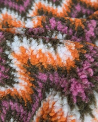 Qjutie jacquard teddy chevron zigzag kickensotffen
