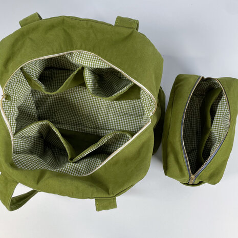 Patroon tas en toilettas REIS etui Ikatee