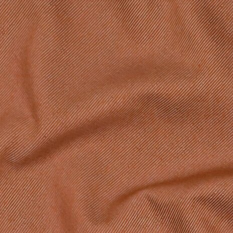 Chambray stretch denim terracotta-cognac - KicKenStoffen