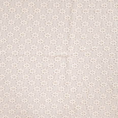 Qjutie Flower Lace broderie tricot off-white