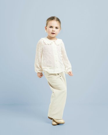 blousje broderie tricot en broek rekbare corduroy uit qjutie qjutest 4