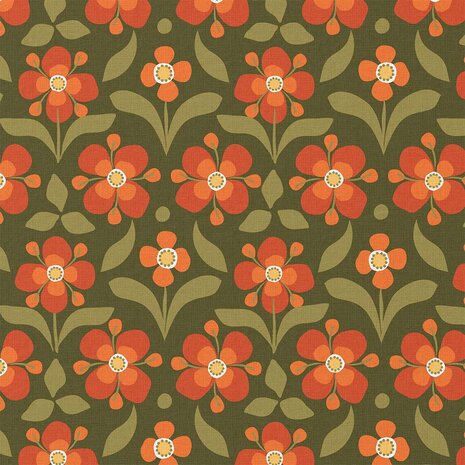 coated cotton flowers retro - Swessie 126083