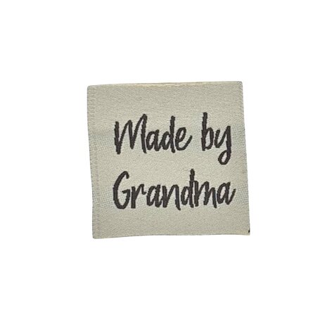 loop en label naailabel - sierlabel S Made by Grandma