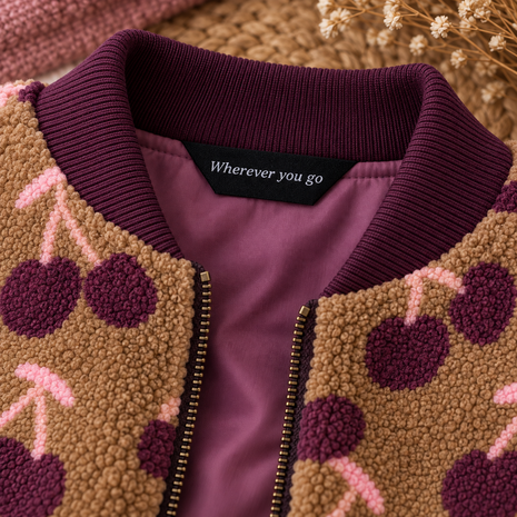 AI VOOR BEELD Label jas Wherever you go -kickenstoffen