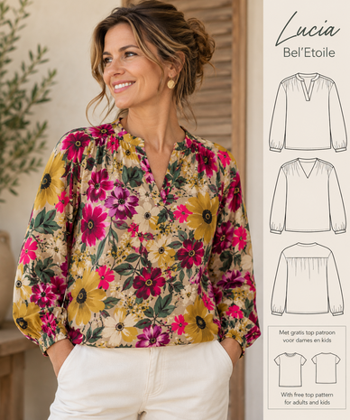 ai voorbeeld lucia blouse bloemen poplin kickenstoffen