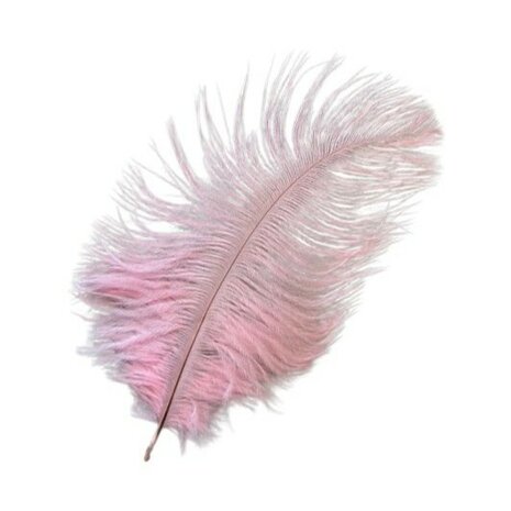 licht roze struisvogel veer KicKenStoffen