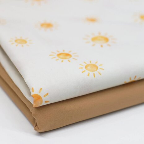 Cotton-Poplin-Little-Suns-met uni camel