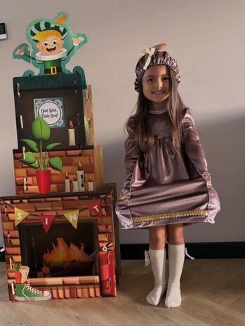 Sinterklaas stof - pieten jurkje gemaakt door sewing.sjan
