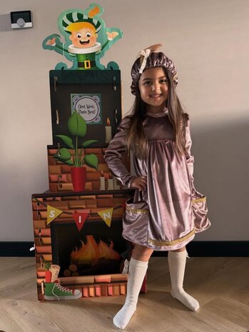 Sinterklaas stof - pieten jurkje gemaakt door sewing.sjan