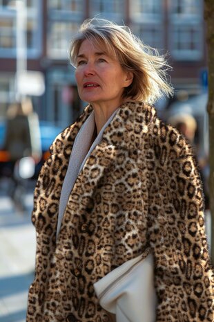 ai voorbeeld faux fur jas