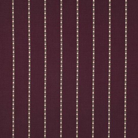 Poppy Cotton Jacquard Flowers &ndash; Burgundy 01961.004