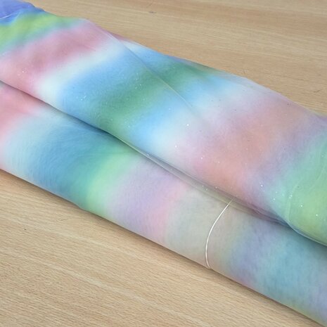 regenboog tule met en zonder glitters