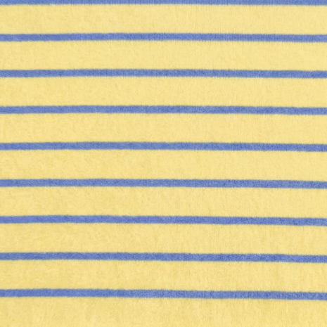 badstof tricot geel blauw - kickenstoffen