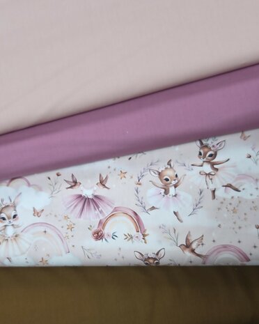 ballerina prinses met uni katoen bruin en roze  1170508-110263-1170503