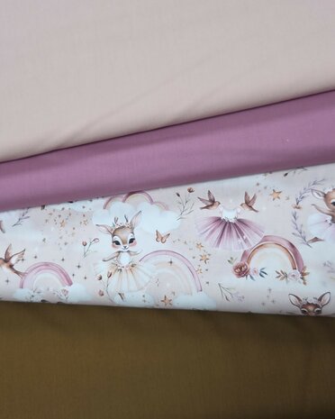 ballerina prinses met uni katoen bruin en roze  1170508-110263-1170503