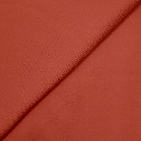 Heavy Viscose Twill &ndash; Roestbruin (Tawny) 126332