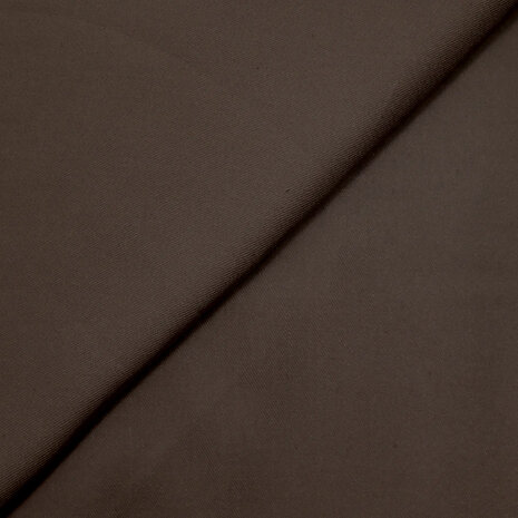 Heavy Viscose Twill Chocoladebruin KicKenStoffen126334