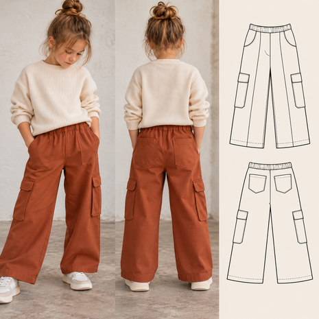 ai foto Baybroek kids voorbeeld heavy twill kickenstoffen
