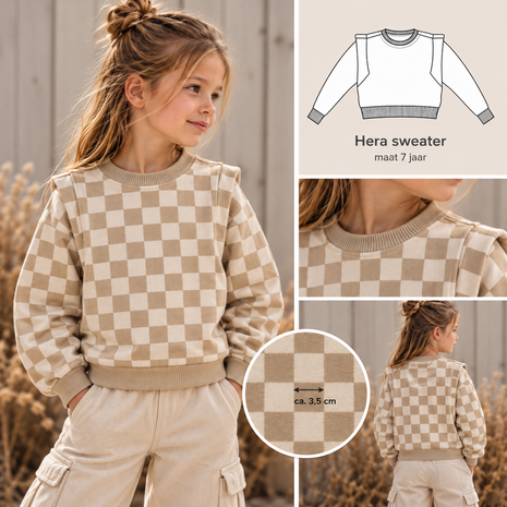 ai afbeelding hera sweater bel etoile - biologische french terry kickenstoffen
