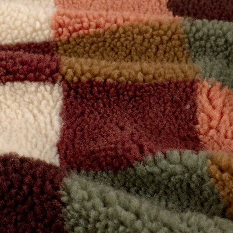 Teddy Retro Blokken Burgundy Mix KicKenStoffen 26122_018