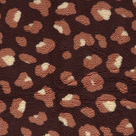 Teddy Luipaardprint Bordeaux KicKenStoffen 26121_018